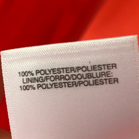 Anne Klein Dress size 6 beautiful orange checkered pattern and tie back - Picture 12 of 12